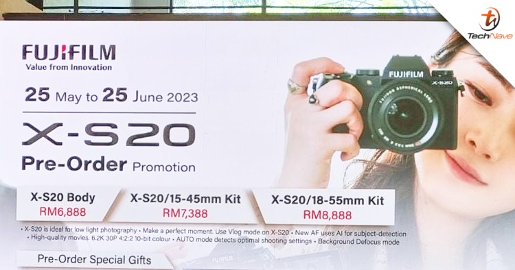 FUJIFILM X-S20 Malaysia release - arriving on 29 June at a starting price of RM6888