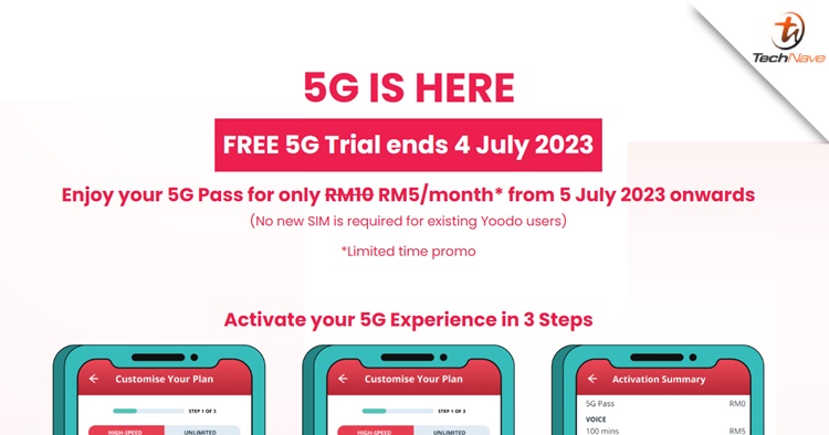Yoodo's free 5G Trial Pass will end in early July 2023