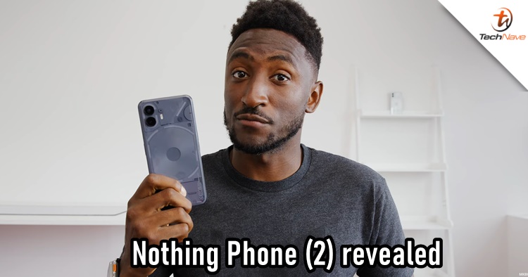 Nothing Phone (2) revealed by MKBHD showcasing new LED lighting glyph functions