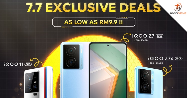 iQOO Z7 series, iQOO 11 & AIoT products now on a mid-year 7.7 sale, going as low as RM9.90