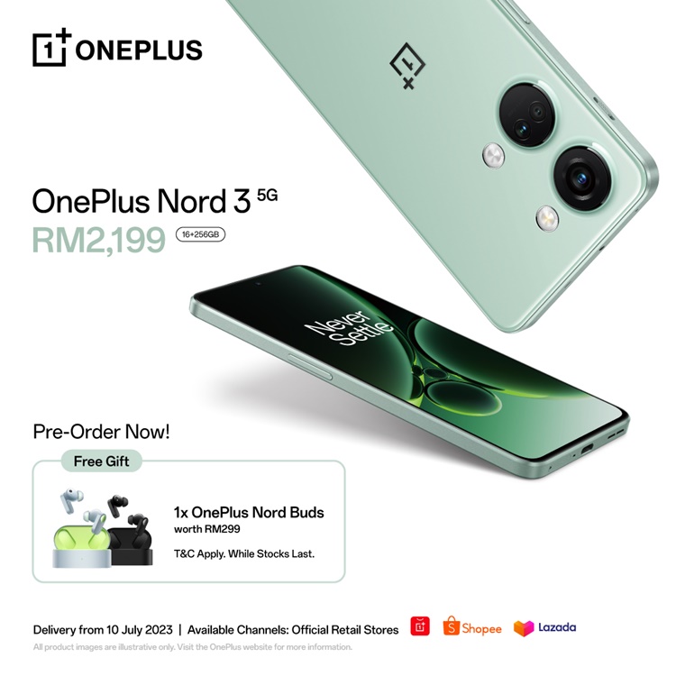 OnePlus Nord 3 5G Malaysia pre-order - Dimensity 9000 & 16GB + 256GB,  priced at RM2199
