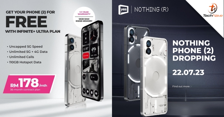 You can get the Nothing Phone (2) for free with Yes  5G Infinite+ Ultra plan starting 22 July