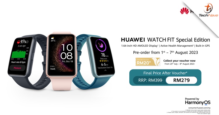 Huawei Watch Fit Special Edition Malaysia pre-order - priced at RM399