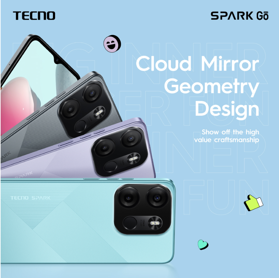 Tecno Spark Go 2023 (Uyuni Blue, 4GB RAM,64GB Storage) | 5000mAh Battery