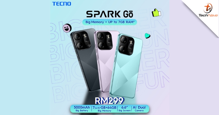 TECNO Spark Go 2023 Malaysia release - Helio A22 SoC and 5000mAh battery at RM299