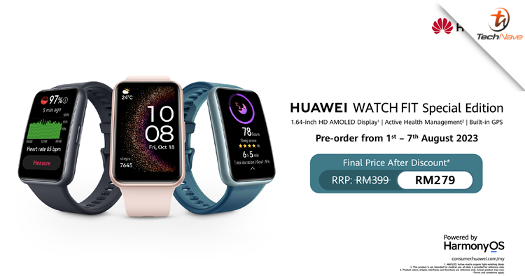 Huawei Watch Fit Special Edition pre-order now live in Malaysia, special early bird price at RM279