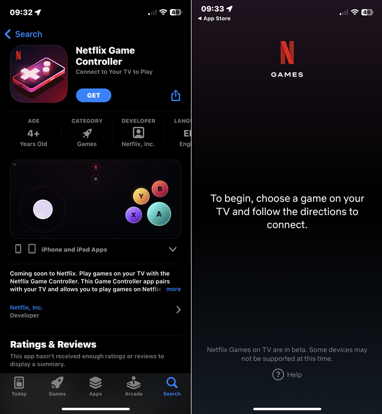 Netflix launched a game controller app on Apple's App Store - The