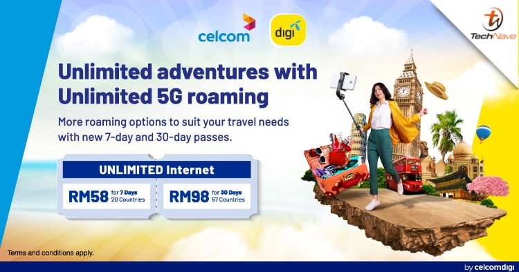 CelcomDigi now offers unlimited 5G Internet Roaming passes to all customers from RM58