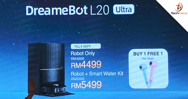 DreameBot L20 Ultra Robot Vacuum Malaysia release - special launching price at RM4499