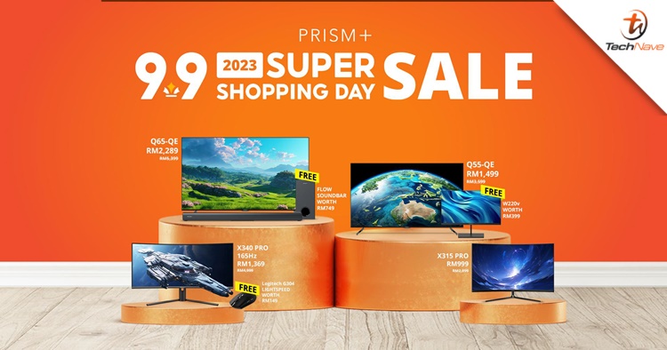 PRISM+ TVs & monitors will be on sale from RM999 with freebies on Shopee 9.9 Super Shopping Day