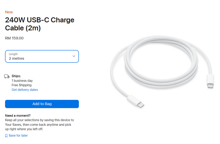 Usb C Charge Cable 2 Apple, Apple Usb C Charge Cable 2m