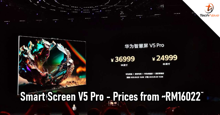 Huawei Smart Screen V5 Pro release - SuperMiniLED 4K display wide colour gamut, high peak brightness, 3.1.2-channel sound system, and more from ~RM16022