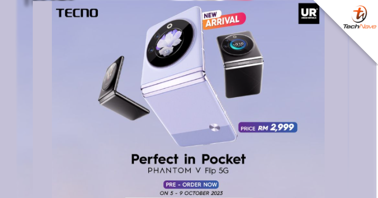TECNO Phantom V Flip 5G Malaysia release - MediaTek Dimensity 8050 SoC,  8GB RAM, 256GB storage and so forth from RM2999