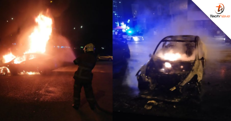 Tesla car caught fire in Puchong - Bomba Malaysia yet to confirm the cause of the incident