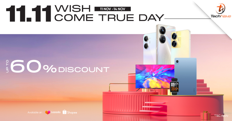 realme’s 11.11 Mega Sales - Get up to 60% off on your favourite gadgets from RM159 onwards