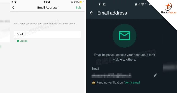 WhatsApp could release the Email Address Verification feature soon