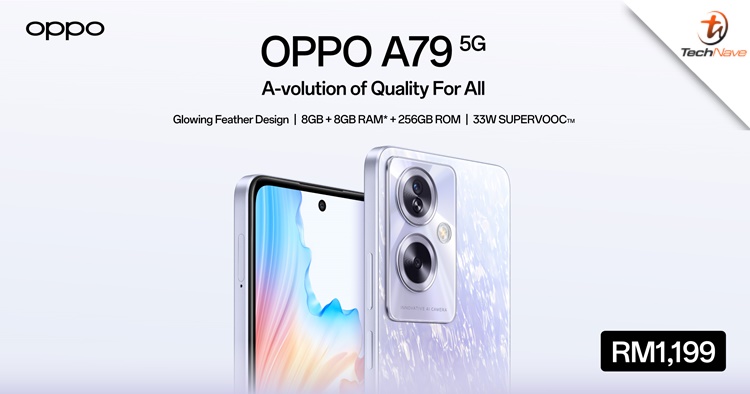 OPPO A79 5G Malaysia release - 6.72-inch 90Hz display & 5000mAh battery, now priced at RM1199