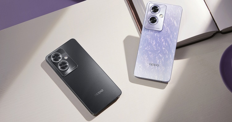 Pic 2_OPPO A79 5G_Dazzling Purple and Mystery Black.jpg