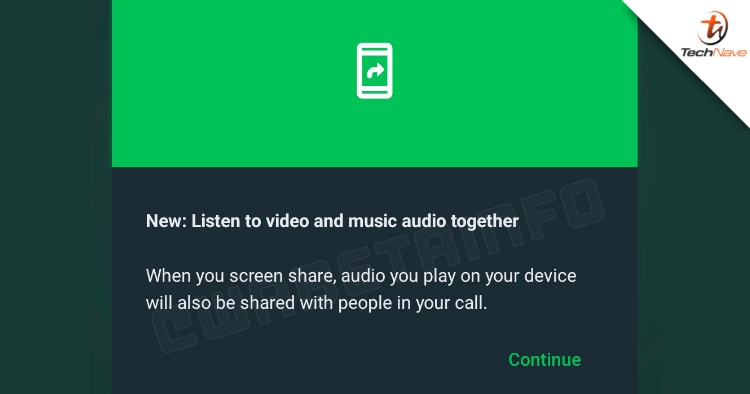 WhatsApp will soon let users share music audio during video calls