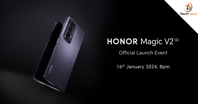 The HONOR Magic V2 will be launching in Malaysia on 16 Jan 2024