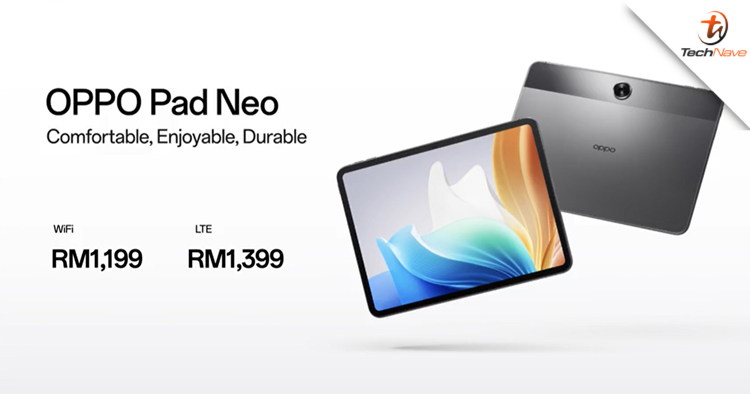 OPPO Pad Neo Malaysia release - Helio G99 & up to 8GB + 128GB, starting price at RM1199