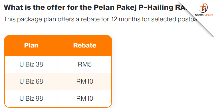 U Mobile announces its Pelan Pakej P-Hailing RAHMAH with up to RM10 discount