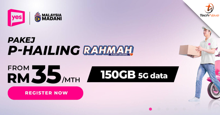 Yes launches its P-Hailing RAHMAH plans, starting from RM35/month with 150GB 5G + 4G data