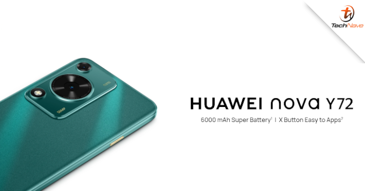 HUAWEI nova Y72 Malaysia release - 6000mAh battery life, 8GB RAM, 128GB storage, 50MP primary camera and more from RM899