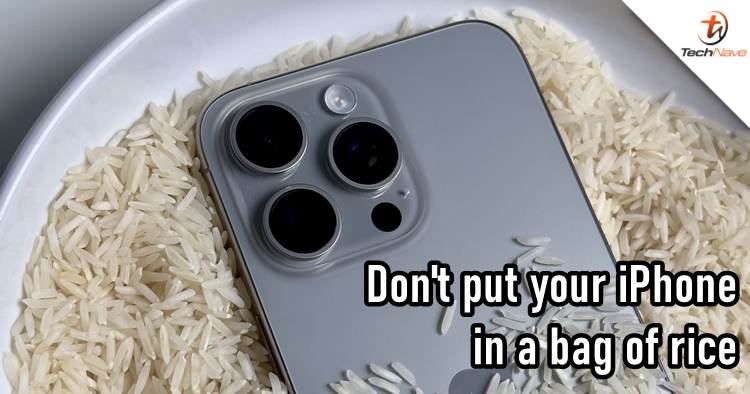 Apple says putting your iPhone in a bag or rice is not a good idea