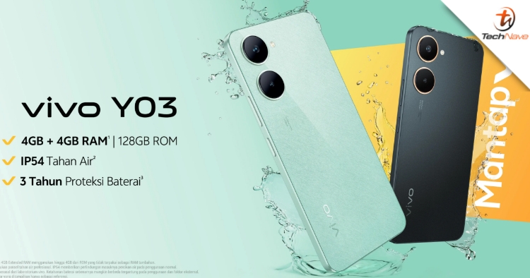 vivo Y03 release - Helio G85 SoC, 90Hz LCD and IP54 rating from ~RM392