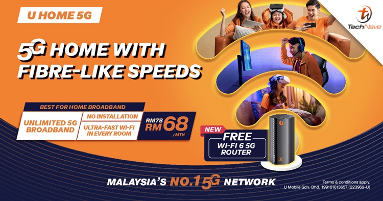 U Mobile launches U Home 5G CPE Bundle with a free router for RM68 per month