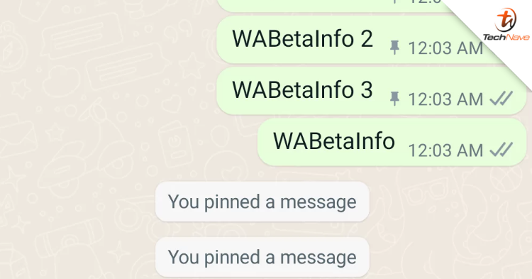 WhatsApp is testing the “Pin More Than One Message” feature in a chat window