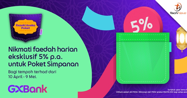 You can earn 5% p.a. daily interest on GXBank's Savings Pockets this Raya season
