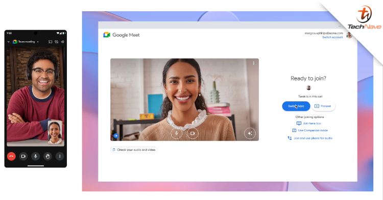 Thanks to this feature, you can now transfer Google Meet Calls between devices seamlessly