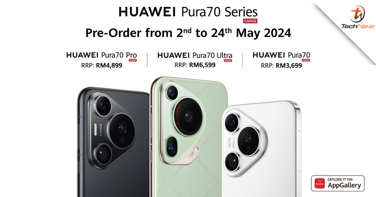 Huawei Pura 70, Pura 70 Pro & Pura 70 Ultra Malaysia pre-order - starting price at RM3699 with rebate value up to RM500