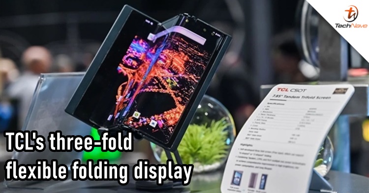 TCL just showcased a three-fold flexible folding display smartphone