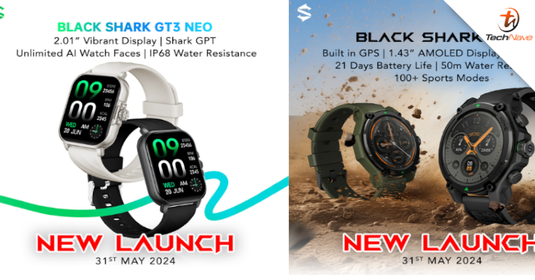 Black Shark GS3 and GT3 Neo Malaysia release - Durable smartwatches now available from RM149