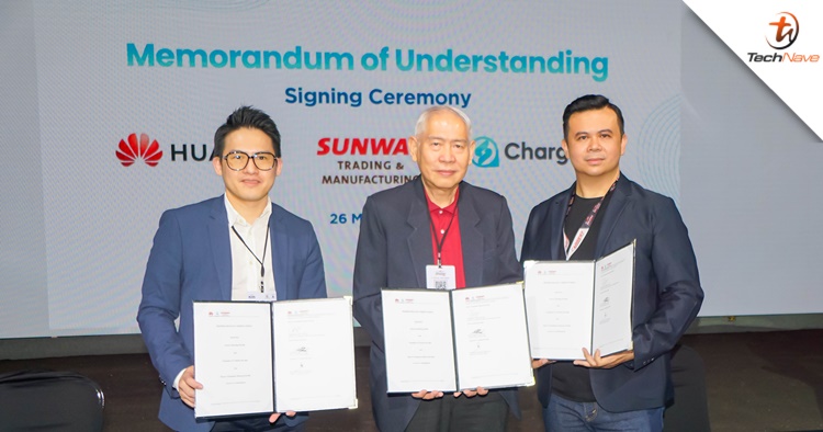 Sunway, Huawei & ChargeSini sign MoU to expand EV charging stations at Sunway-owned locations