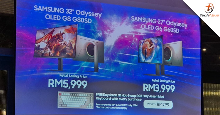 Samsung Odyssey OLED G6 G60SD & G8 G80SD Malaysia release - starting price at RM3,999