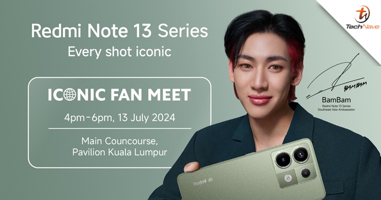 Olive Green Redmi Note 13 Pro 5G Malaysia release - special launching price at RM1,299 + an Iconic Fan Meet with BamBam