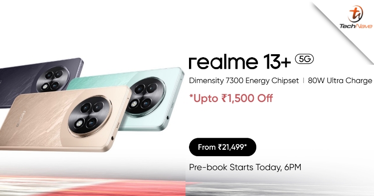 realme 13 5G and 13+ 5G release - Up to Dimensity 7300 Energy SoC, 120Hz OLED and 80W charging from ~RM925