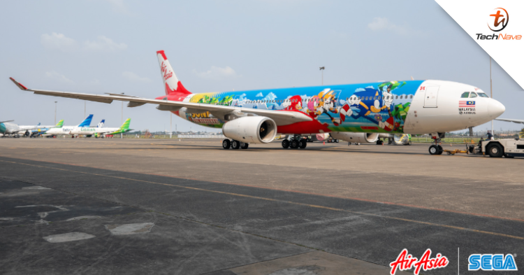 Two AirAsia planes feature Sonic The Hedgehog and Persona 5 graphics on its body