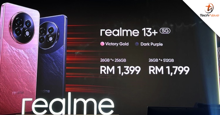 realme 13+ 5G and realme 13 5G Malaysia release - Up to 26GB + 512GB in total, starting price at RM1,199