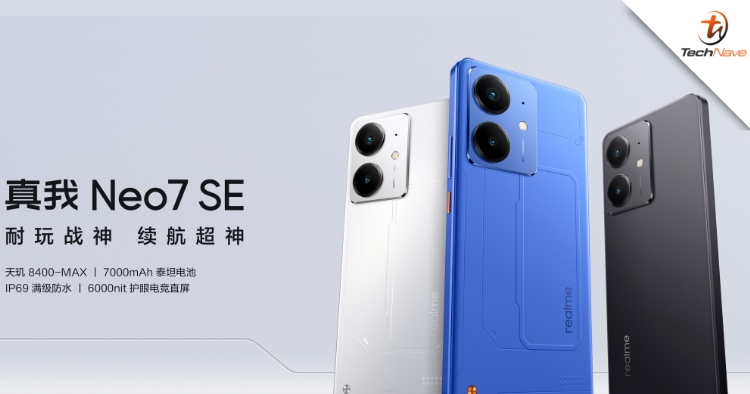 realme Neo7 SE release - 7000mAh battery, Dimensity 8400-Max SoC and 6000nits LTPO display from ~RM1096