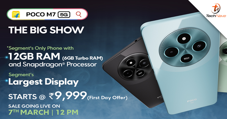POCO M7 5G released - 6.88-inch 120Hz display and 5160mAh battery, starting price at ~RM665