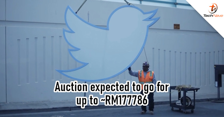 The Twitter headquarters bird logo is being auctioned off