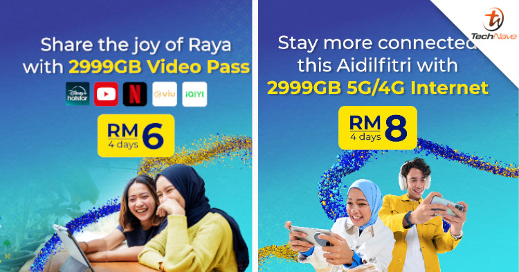 CelcomDigi is offering Raya deals with 2999GB data for as low as RM6