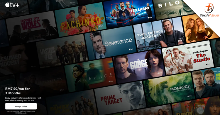 Apple TV+'s monthly subscription fee just dropped to RM7.90 in Malaysia