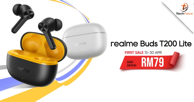 realme Buds Air 7 and Buds T200 Lite Malaysia release - Up to 52 hours of battery life and IP55 rating from RM79