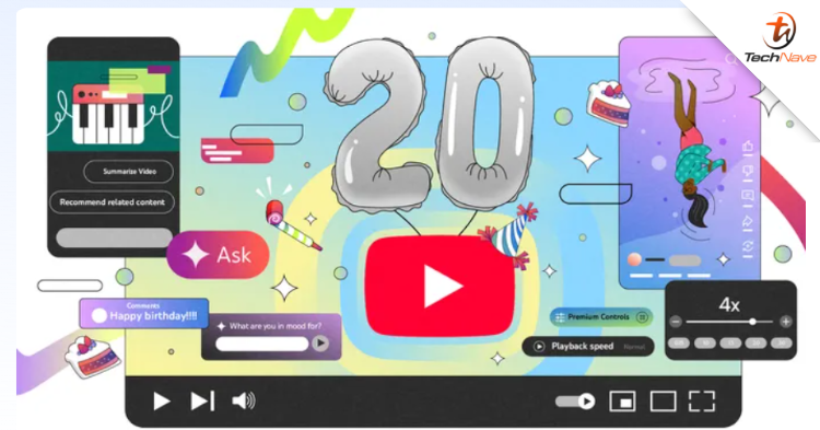 YouTube launches a new UI and various new features for its 20th anniversary
